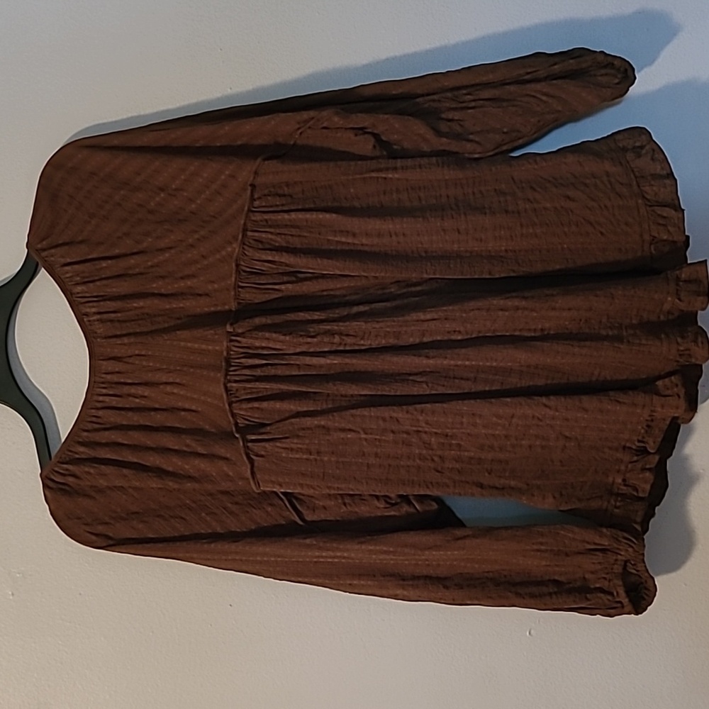 American Eagle Outfitters Brown Blouse M - Picture 7 of 15